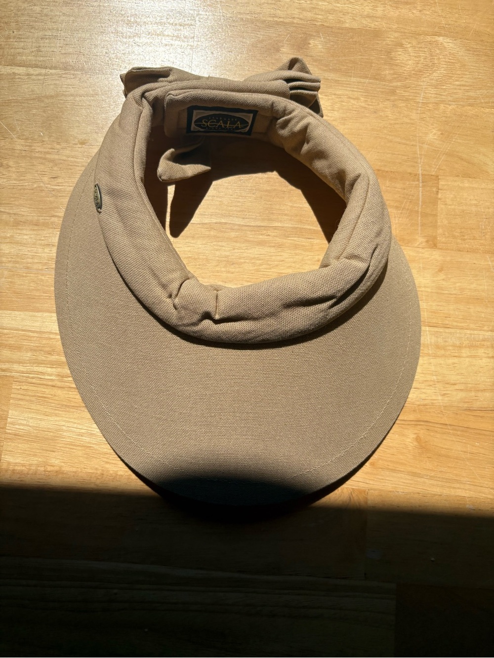 Scala Tan Visor Sun Hat